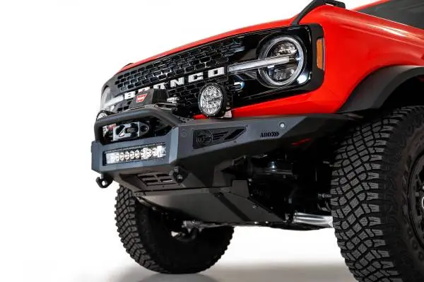 Addictive Desert Designs 2021+ Ford Bronco Rock Fighter Front Bumper - Hammer Black image 2