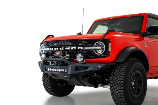 Addictive Desert Designs 2021+ Ford Bronco Rock Fighter Front Bumper - Hammer Black image 3