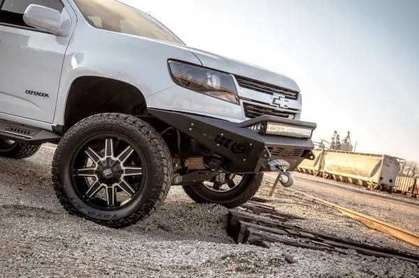 Addictive Desert Designs 15-18 Chevy Colorado HoneyBadger Front Bumper w/ Winch Mount image 3