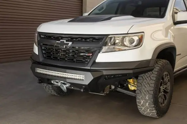 Addictive Desert Designs 17-18 Chevy Colorado Stealth Fighter Front Bumper w/ Winch Mount image 2