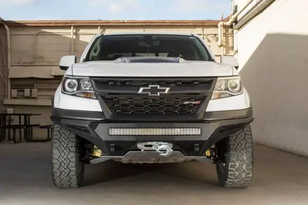 Addictive Desert Designs 17-18 Chevy Colorado Stealth Fighter Front Bumper w/ Winch Mount image 3
