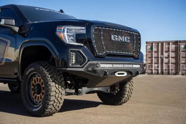 Addictive Desert Designs 2019 GMC Sierra 1500 SF Front Bumper w/ Winch Mount&Sensor Cutout image 2