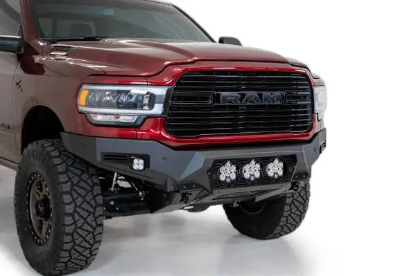 Addictive Desert Designs 19-21 Ram 2500/3500 Bomber HD Front Bumper (Baja Designs LP6 Mounts) image 3
