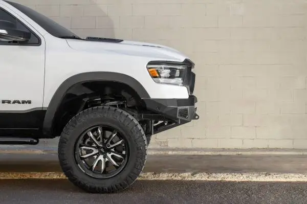 Addictive Desert Designs 2019 Ram Rebel 1500 Stealth Fighter Fr Bumper w/Winch&Parking Sensor Mounts image 3