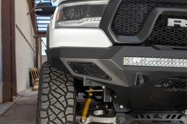 Addictive Desert Designs 2019 Ram Rebel 1500 Stealth Fighter Fr Bumper w/Winch&Parking Sensor Mounts image 5