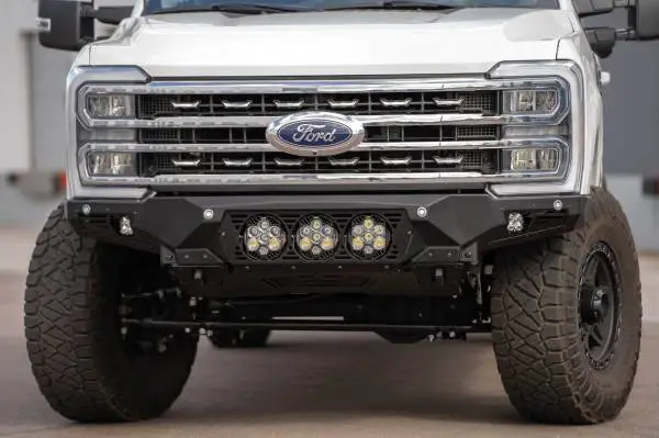 Addictive Desert Designs 2023+ Ford F-250/F-350 Bomber Front Bumper (w/ 3 Baja Designs LP6 Mounts) image 4