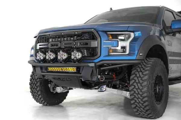 Addictive Desert Designs 17-20 Ford Raptor Pro Bolt-On Front Bumper - Hammer Black image 5