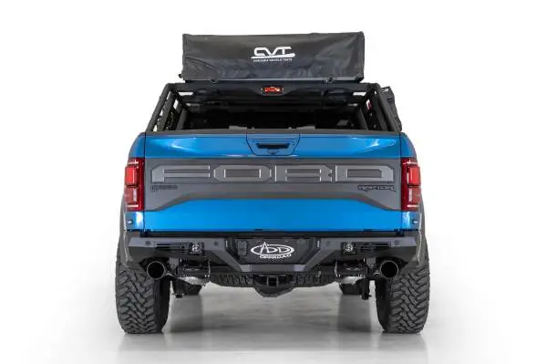 Addictive Desert Designs 17-20 Ford Raptor F-150 Bomber Rear Bumper w/ Backup Sensor Cutouts image 3