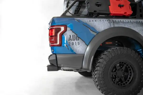 Addictive Desert Designs 17-20 Ford Raptor F-150 Bomber Rear Bumper w/ Backup Sensor Cutouts image 4