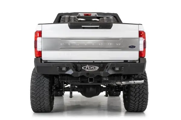 Addictive Desert Designs 17-20 Ford Super Duty Bomber HD Rear Bumper w/ Mounts For Cube Lights image 3
