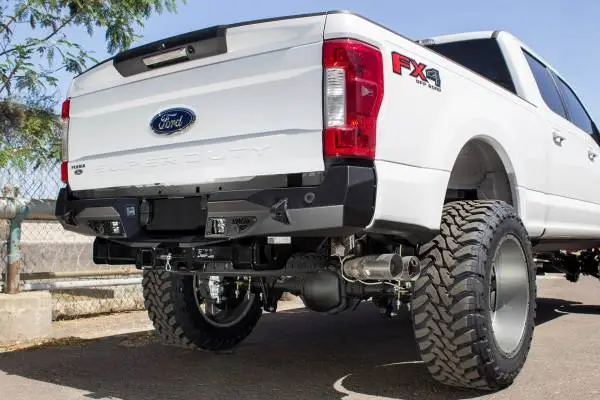 Addictive Desert Designs 17-18 Ford F-250 Raptor Stealth Fighter Rear Bumper w/ Backup Sensor Cutout image 2
