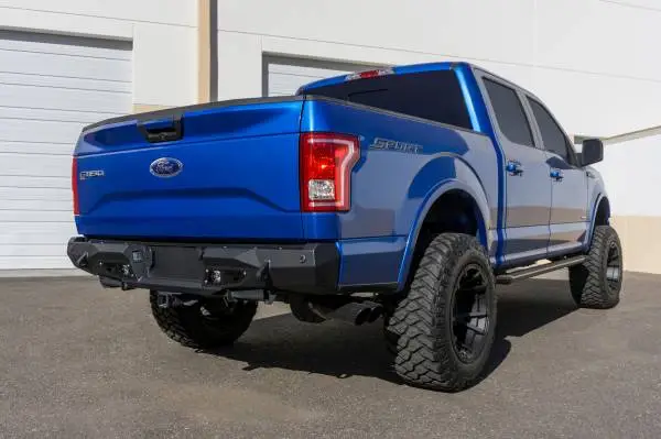 Addictive Desert Designs 15-18 Ford F-150 Stealth Fighter Rear Bumper w/ Backup Sensor Cutout image 2