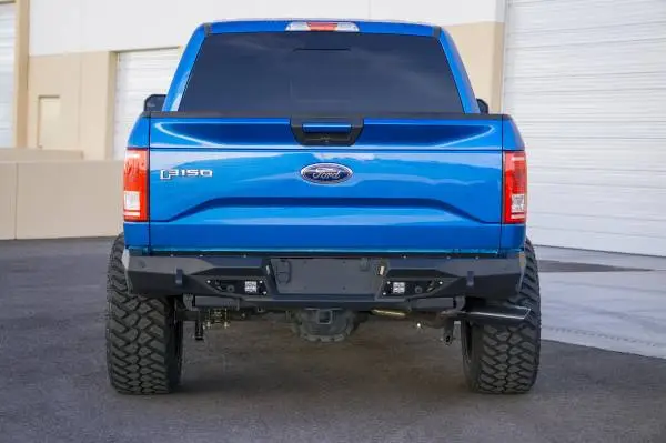Addictive Desert Designs 15-18 Ford F-150 Stealth Fighter Rear Bumper w/ Backup Sensor Cutout image 4