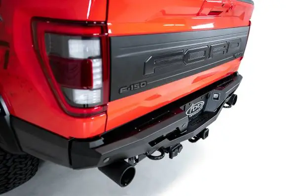 Addictive Desert Designs 2022+ Ford Raptor Stealth Fighter R Bumper w/ 2 Cube Lights - Hammer Black image 2