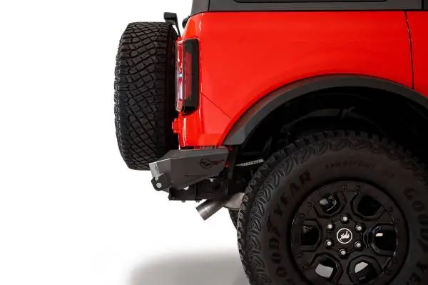 Addictive Desert Designs 2021+ Ford Bronco Rock Fighter Rear Bumper - Hammer Black image 4