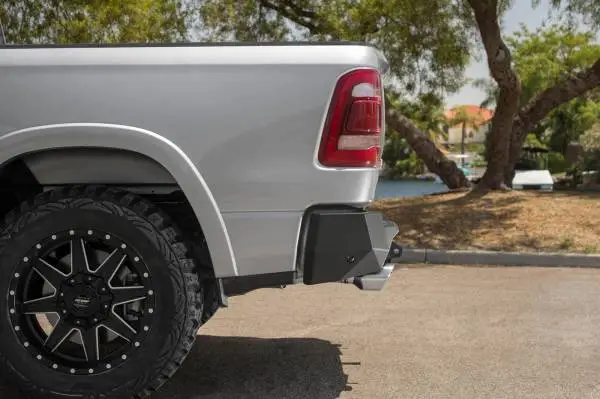 Addictive Desert Designs 2019 Ram 1500 Hammer Stealth Fighter Rear Bumper w/ 6 Sensor Cutouts thumbnail 2