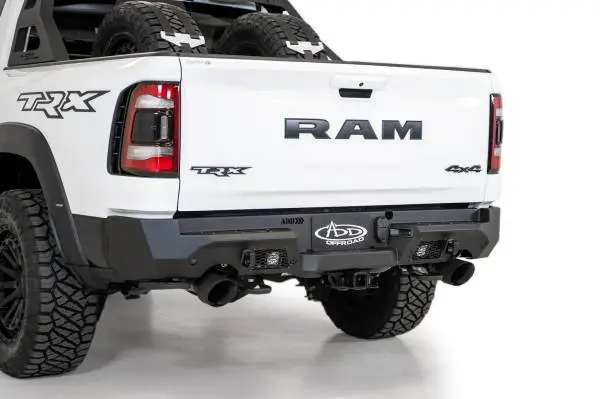 Addictive Desert Designs 2021 Dodge RAM 1500 TRX Stealth Fighter Rear Bumper - Hammer Black thumbnail 2