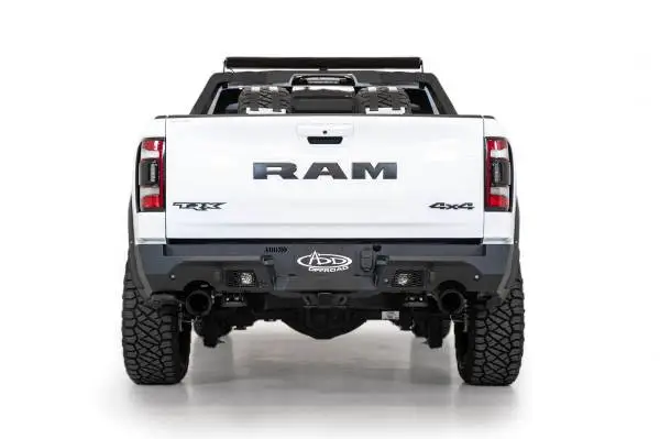 Addictive Desert Designs 2021 Dodge RAM 1500 TRX Stealth Fighter Rear Bumper - Hammer Black thumbnail 4