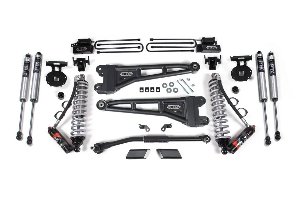 2.5 Inch Lift Kit w/ Radius Arm | FOX 2.5 Performance Elite Coil-Over Conversion | Ford F450 Super Duty (2020-2022) 4WD | BDS Suspension
