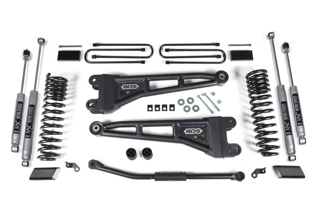 2.5 Inch Lift Kit w/ Radius Arm | Ford F450 Super Duty (2023-2026) | NX2 Nitro Series Shocks | BDS Suspension image 2