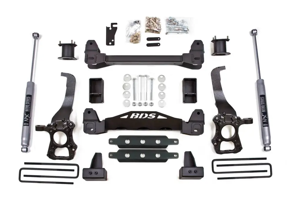 4 Inch Lift Kit | Ford F150 2WD (2015-2020) | 4 Inch Block Kit w/ FOX 2.0 Performance Series Shocks | BDS Suspension