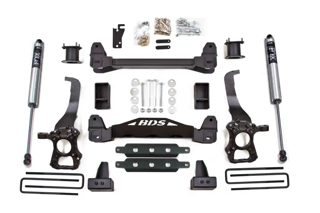 4 Inch Lift Kit | Ford F150 2WD (2015-2020) | 3 Inch Block Kit w/ FOX 2.0 Performance Series Shocks | BDS Suspension image 2