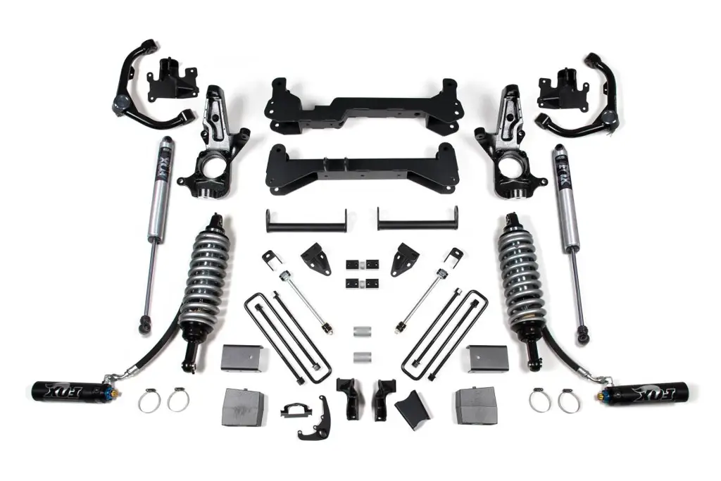 7 Inch Lift Kit | FOX 2.5 Coilover Conversion | Chevy Silverado & GMC Sierra 2500HD (2001-2010) 2WD | Carrier Above Crossmember | BDS Suspension