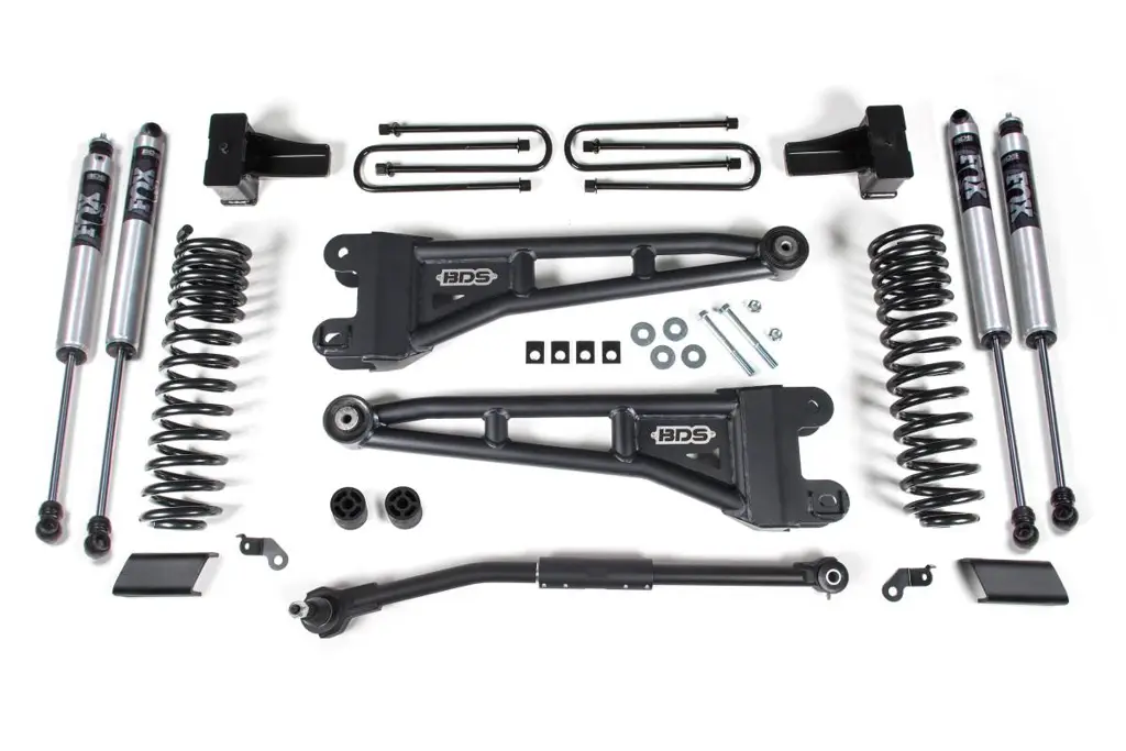 2.5 Inch Lift Kit w/ Radius Arm | Ford F250/F350 Super Duty (2017-2019) 4WD Diesel | FOX 2.0 Performance Series Shocks | BDS Suspension image 2