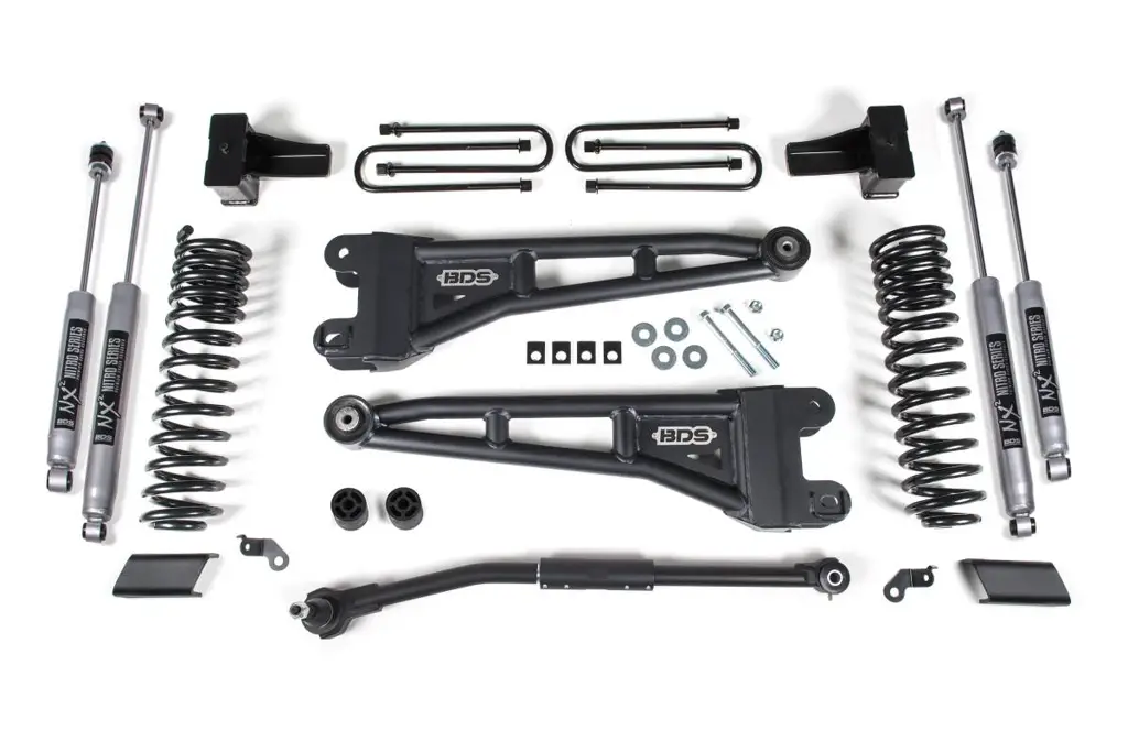 2.5 Inch Lift Kit w/ Radius Arm | Ford F250/F350 Super Duty (2017-2019) 4WD Diesel | FOX 2.5 Performance Elite Shocks | BDS Suspension