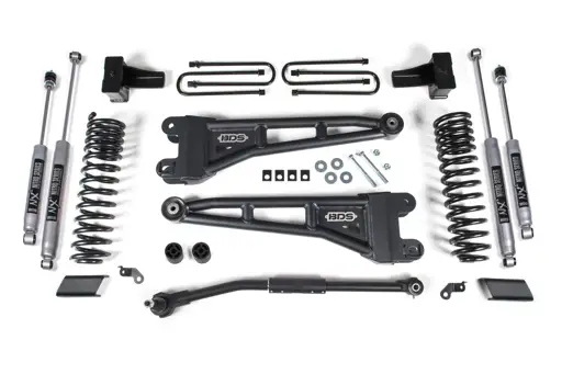 2.5 Inch Lift Kit w/ Radius Arm | Ford F250/F350 Super Duty (2017-2019) 4WD Diesel | FOX 2.5 Performance Elite Shocks | BDS Suspension