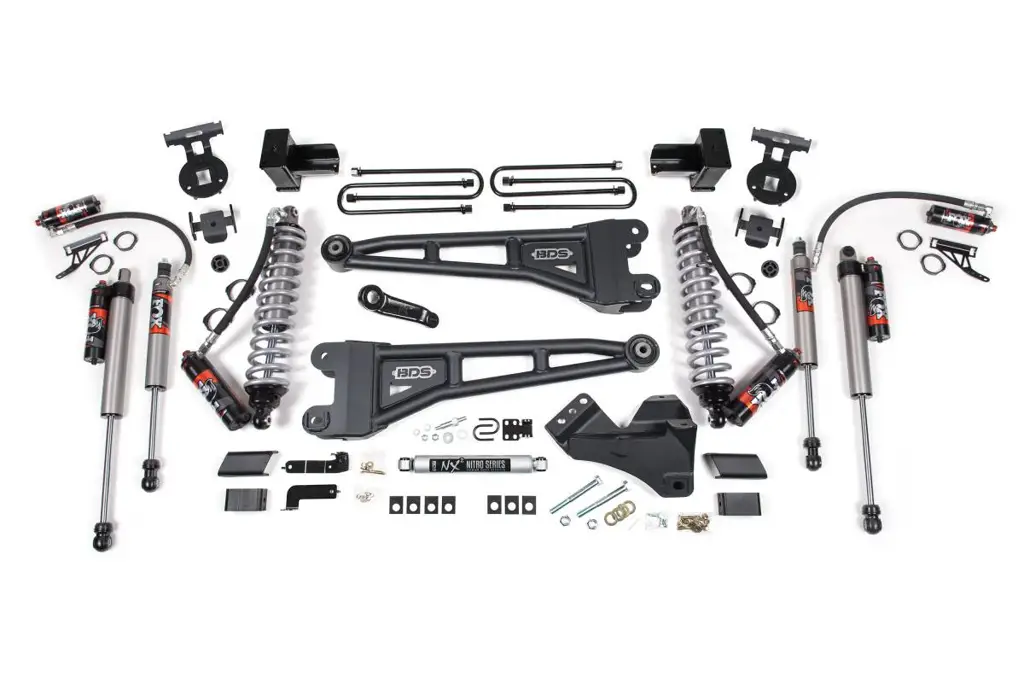 4 Inch Lift Kit w/ Radius Arm & Coil-Over Conversion | Ford F350 Super Duty DRW (2020-2022) 4WD Diesel | FOX 2.5 Performance Elite | BDS Suspension image 2