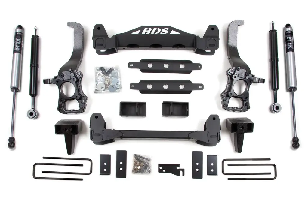 6 Inch Lift Kit | 2014 Ford F150 2WD | 5 Inch Block Kit w/ FOX 2.0 Performance Series Shocks | BDS Suspension image 2
