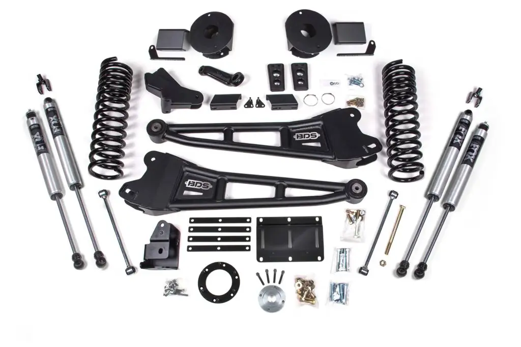 6 Inch Lift Kit w/ Radius Arm | 2014-2018 Ram 2500 Diesel 4WD w/ Rear Air Ride | FOX 2.0 Performance Series Shocks | BDS Suspension image 2