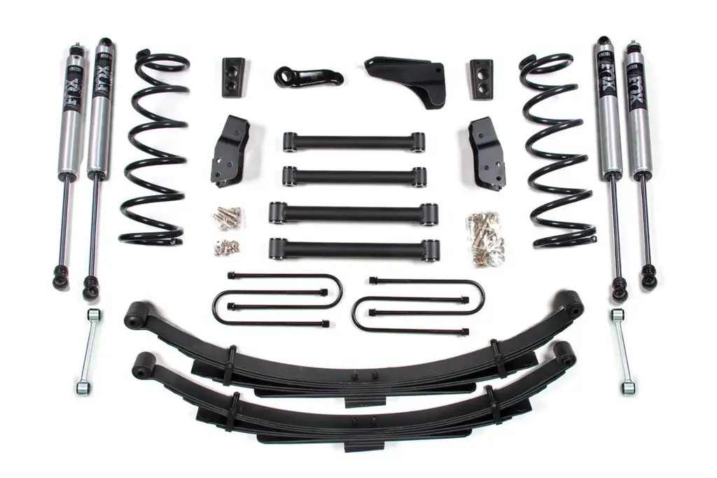 4 Inch Lift Kit | 2008 Dodge Ram 2500 Power Wagon 4WD | Leaf Springs | 3-1/2 Inch Axle | FOX 2.0 Performance Series | BDS Suspension image 2