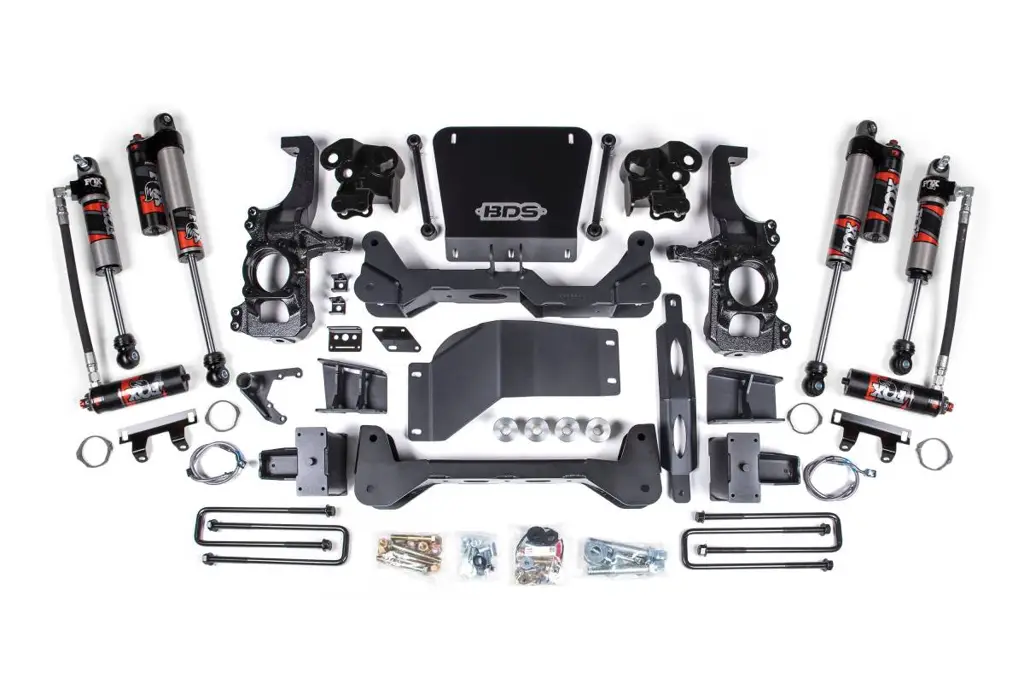 5 Inch Lift Kit | FOX 2.5 Performance Elite | 2020-2026 Chevy Silverado/GMC Sierra 2500HD/3500HD 4WD | 5" Block Kit w/o Overload | BDS Suspension
