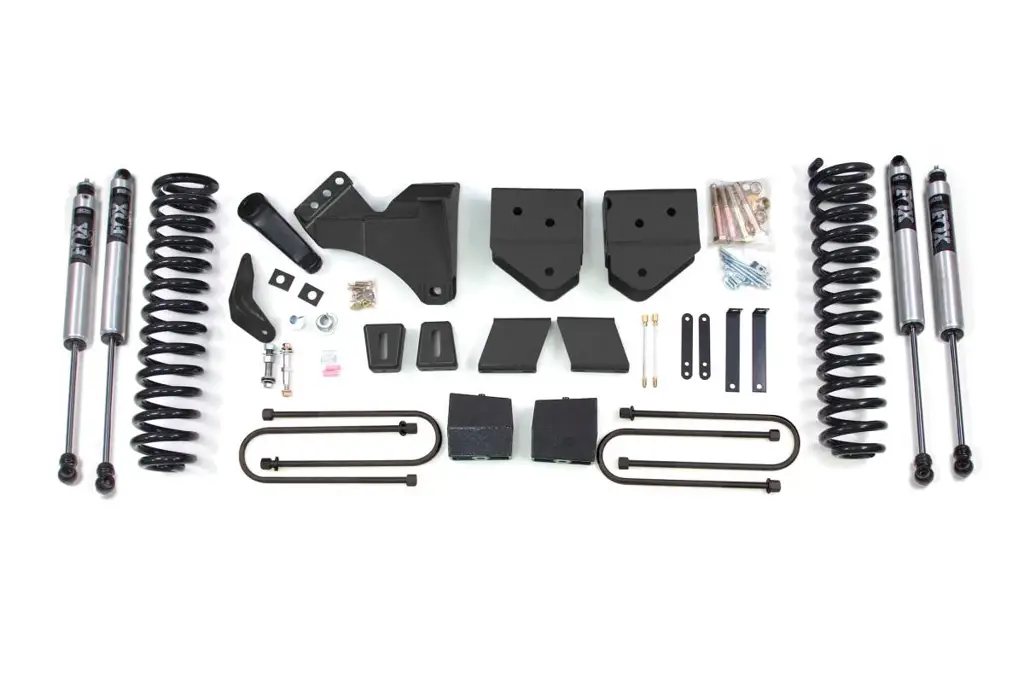 6 Inch Lift Kit | Ford F250/F350 Super Duty (2008-2010) 4WD Gas | Block Kit w/ Factory Overload | FOX 2.0 Performance Series | BDS Suspension image 2