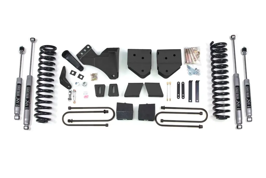 6 Inch Lift Kit | Ford F250/F350 Super Duty (2008-2010) 4WD Gas | Block Kit w/ Factory Overload | NX2 Nitro Series | BDS Suspension