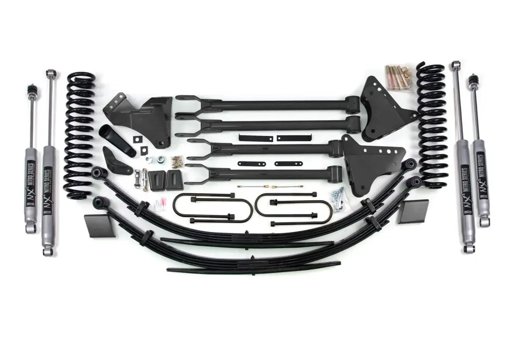 6 Inch Lift Kit w/ 4-Link | Ford F250/F350 Super Duty (2008-2010) 4WD Gas | Block Kit w/o Factory Overload | FOX 2.0 Performance Series | BDS Suspension