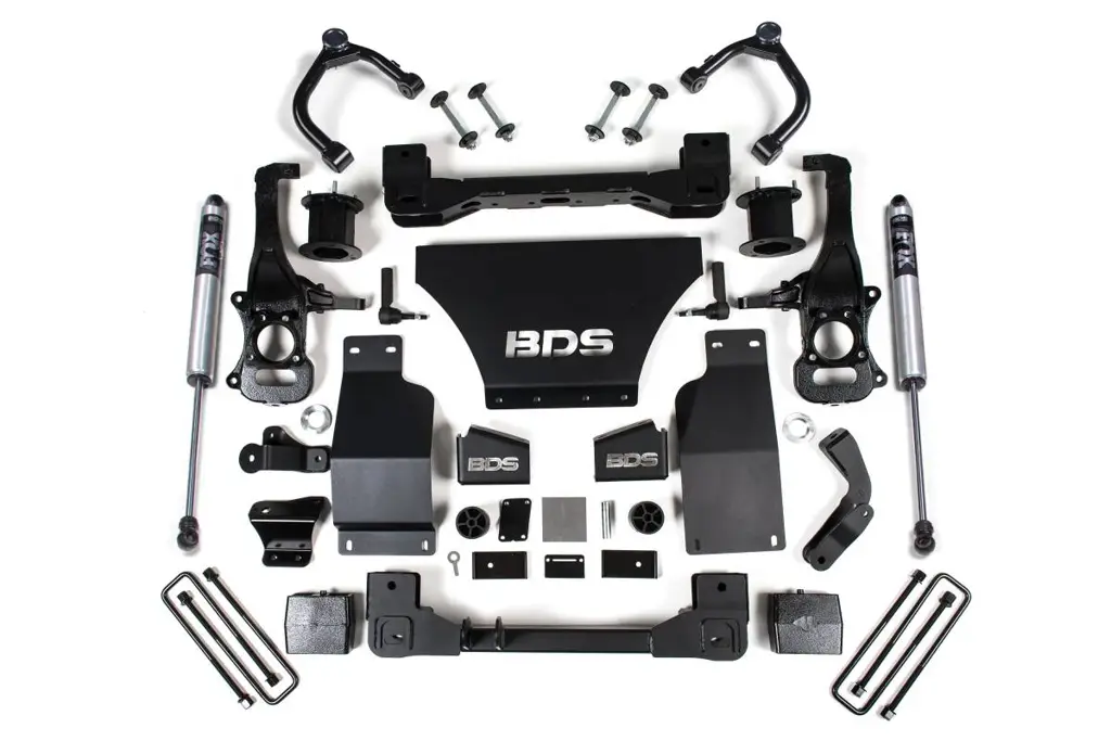 4 Inch Lift Kit | Chevy Trail Boss & GMC AT4 1500 (2019-2026) 4WD Gas | w/ FOX 2.0 Performance Series Shocks | BDS Suspension image 2