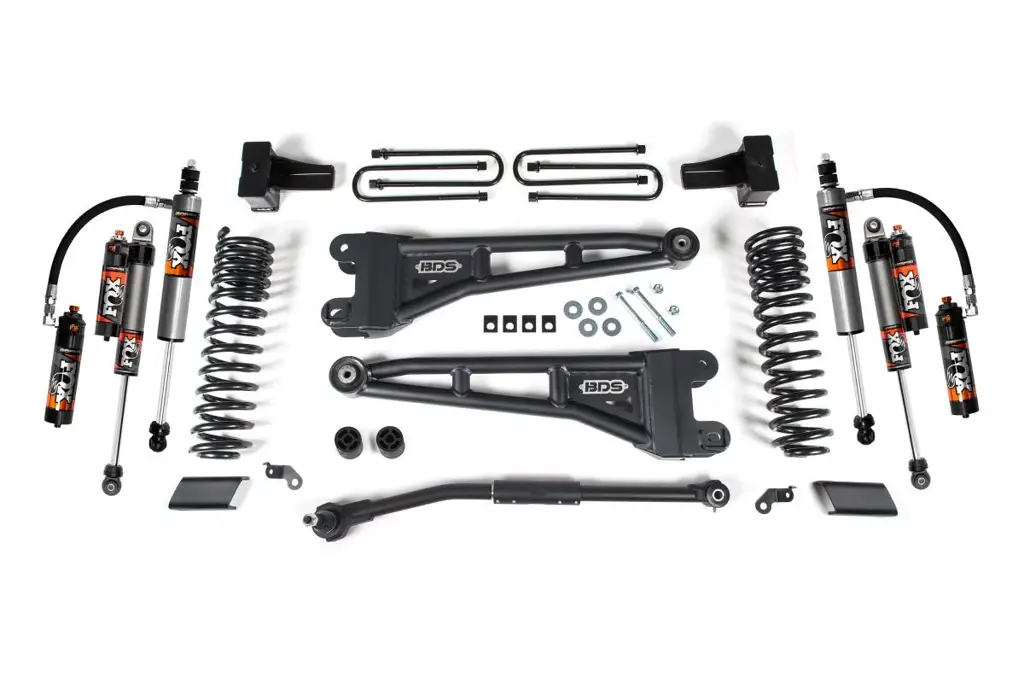 2.5 Inch Lift Kit w/ Radius Arm | Ford F450 Super Duty (2020-2022) 4WD | w/ FOX 2.5 Performance Elite Shocks | BDS Suspension image 2