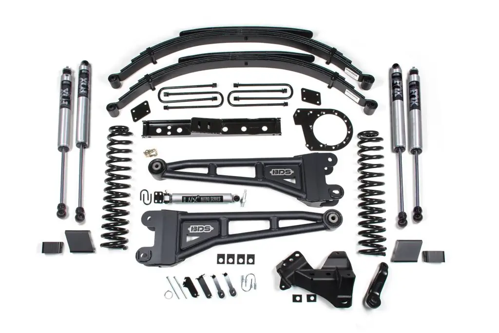 7 Inch Radius Arm Lift Kit | Ford F250/F350 Super Duty Diesel (2020-2022) 4WD | Rear Leaf Springs | FOX 2.0 Performance Series | BDS Suspension image 2