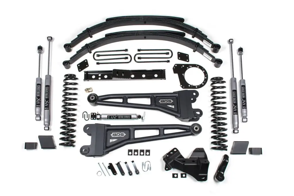7 Inch Radius Arm Lift Kit | Ford F250/F350 Super Duty Diesel (2020-2022) 4WD | Rear Leaf Springs | NX2 Nitro Series | BDS Suspension image 2