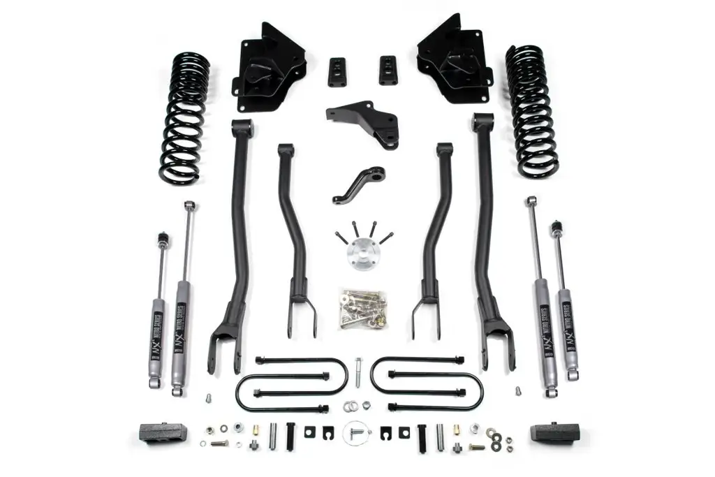 4 Inch Lift Kit w/ 4-Link | Ram 3500 (2013-2018) 4WD Diesel | 2 Inch Block Kit | FOX 2.0 Performance Series | BDS Suspension