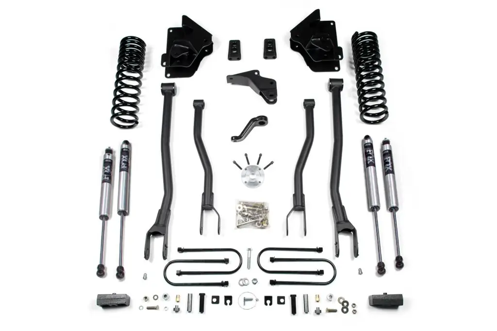 4 Inch Lift Kit w/ 4-Link | Ram 3500 (2013-2018) 4WD Diesel | 3 Inch Block Kit | FOX 2.0 Performance Series | BDS Suspension image 2