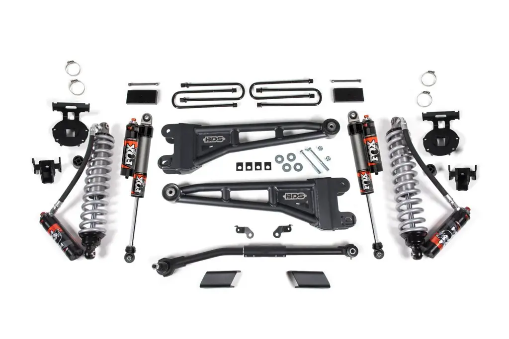 3 Inch Lift Kit w/ Radius Arm | FOX 2.5 Performance Elite Coilover | Ford F250/F350 Super Duty (2023-2026) 4WD | BDS Suspension image 2