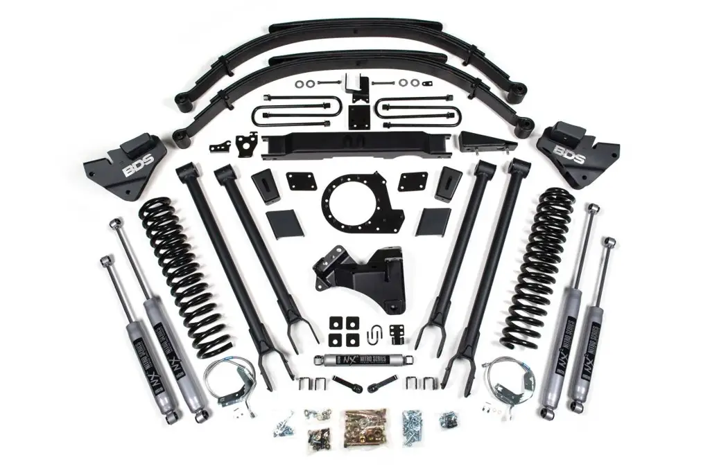 9 Inch 4-Link Lift Kit | Ford F250/F350 Super Duty (2020-2022) 4WD Diesel | w/ FOX 2.0 Performance Series Shocks | BDS Suspension