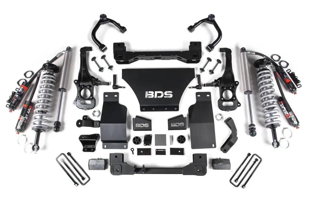 4 Inch Lift Kit | FOX 2.5 Performance Elite Coil-Over | Chevy Silverado / GMC Sierra 1500 (2019-2024) 4WD | w/ FOX 2.5 Performance Elite Rear Shocks | BDS Suspension image 2