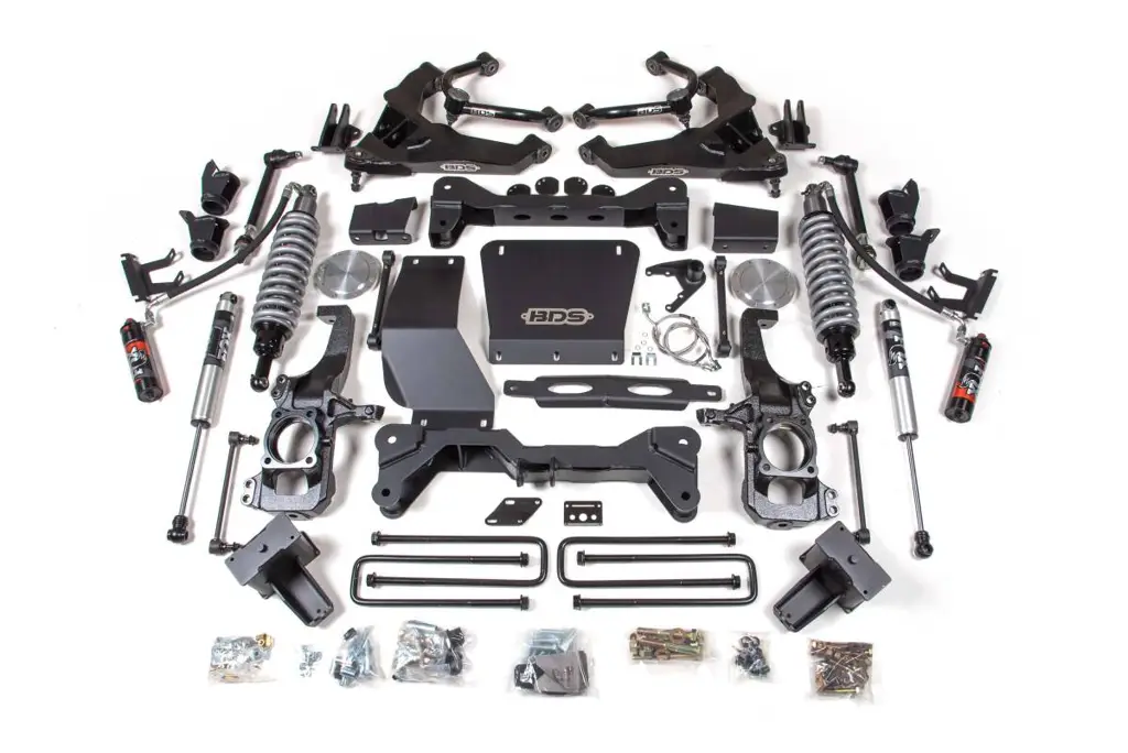 6.5 Inch Lift Kit | FOX 2.5 Coilover Conversion | 2020-2026 Silverado & Sierra 2500HD/3500HD Diesel | Block Kit w/ Factory Overload | FOX 2.5 Performance Elite Rear | BDS Suspension