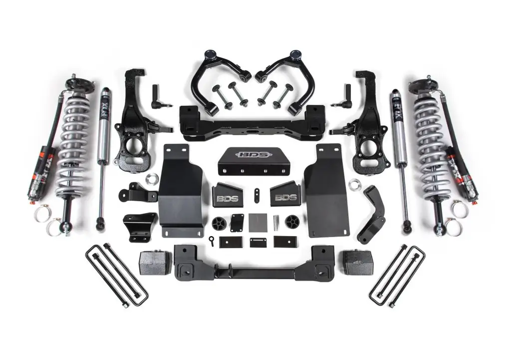 4 Inch Lift Kit | FOX 2.5 Performance Elite Coil-Over | Chevy Trail Boss & GMC AT4 1500 (2020-2026) 4WD Diesel | w/ FOX 2.5 Performance Elite Rear Shocks | BDS Suspension