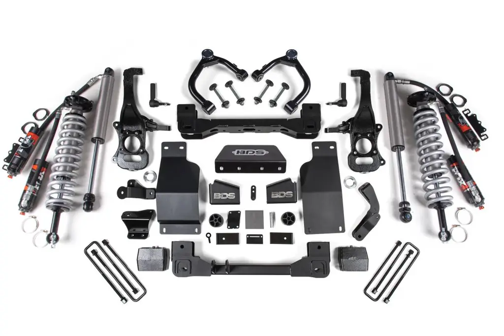 4 Inch Lift Kit | FOX 2.5 Performance Elite Coil-Over | Chevy Trail Boss & GMC AT4 1500 (2020-2026) 4WD Diesel | w/ FOX 2.5 Performance Elite Rear Shocks | BDS Suspension image 2
